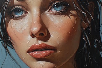 hand paint a custom landscape oil painting on art