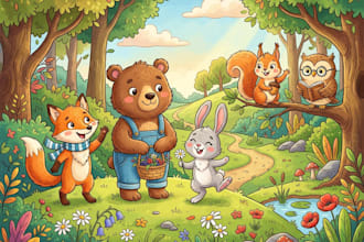 draw a cartoon animal for you