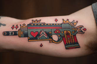 create awesome old school tattoo style design