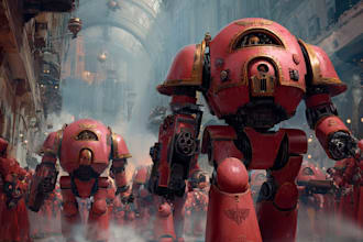 make a warhammer 40k character art