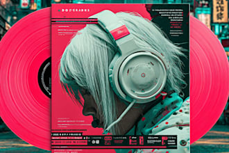 design a custom anime album cover art that grabs attention