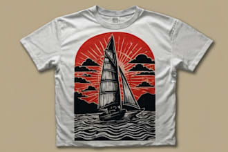 craft dark art, concept, cartoon, linocut t shirt