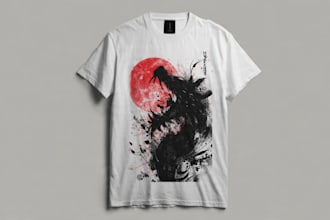 create anime streetwear and vintage design
