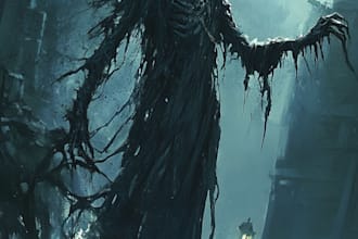 do horror character art and horror character