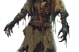 horror and fantasy horror character art