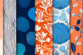 design creative seamless pattern for textile and fabrics