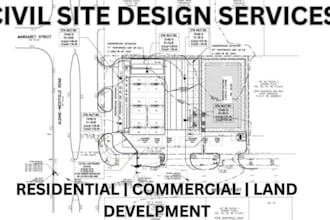 design swppp drafting drainage grading site plan stormwater civil 3d  hydrology