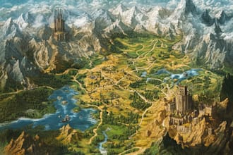 design your fantasy map for  novels and games