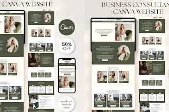 design canva website canva landing page portfolio website design