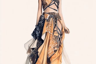 draw fashion illustration of clothes