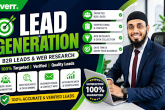 do targeted b2b lead generation and web research