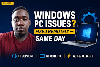 fix your windows PC issues remotely via teamviewer or anydesk