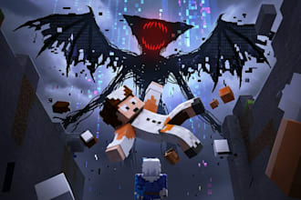 create professional minecraft thumbnails
