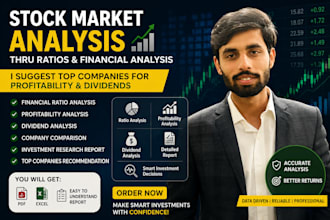 do stock market and ratio analysis with investment report