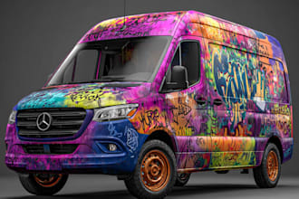 professional van wrap, vehicle wrap, car wrap design