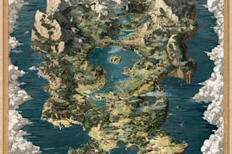 paint a fantasy map
