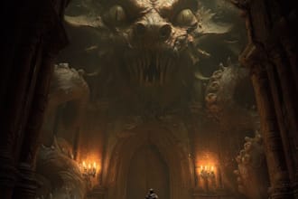 illustrate creepy fantasy horror creatures
