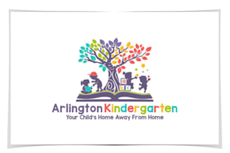 design a childcare, baby care, daycare, and preschool logo