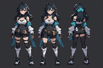 draw a custom anime character art, oc, or anime fanart