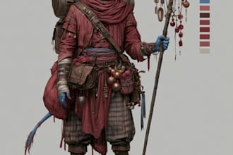 dnd character or dnd character design