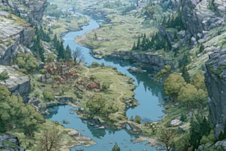 map illustration map design vector map site map illustrated map fantasy game map