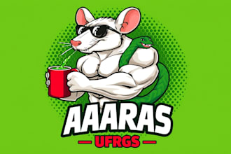 design amazing rat logo with free source file