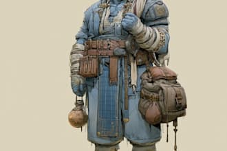 dnd character design, concept art and illustration