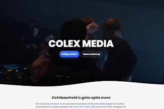 develop a modern nextjs website with react and typescript