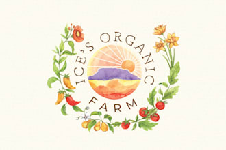 design a versatile feminine watercolor signature logo
