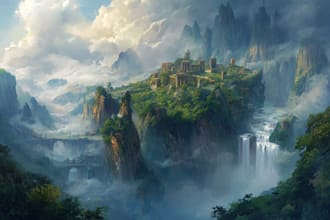 make a beautiful digital landscape