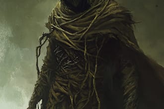 draw horror and dark fantasy illustrations
