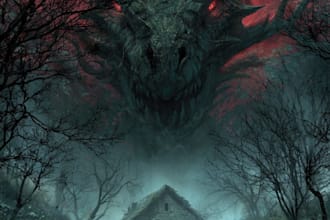 illustrate gothic fantasy horror scenes and monsters