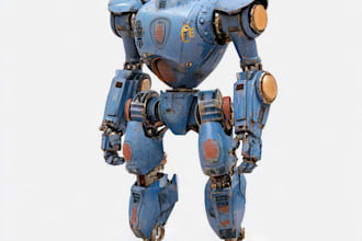 create custom mecha robot art