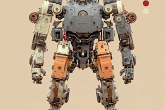 create custom mecha robot art