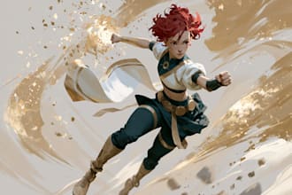 draw digital illustrations and concept art