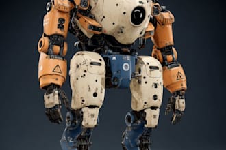 do custom robot, mecha and cyborg character