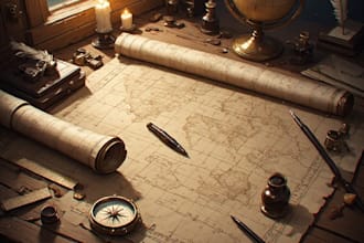create high quality professional and authentic historical replica maps