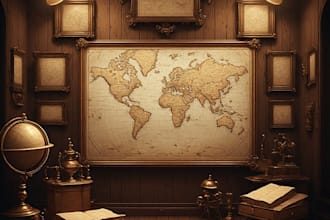 create for you old historical maps in a unique style