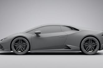 do 3d car modeling, car rendering, rc car, automotive design for games and print