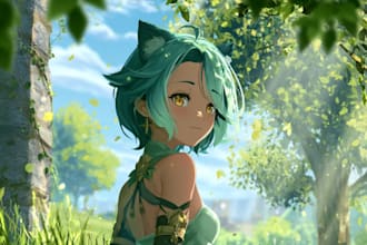 do a anime character