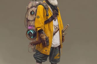 character design for game, dnd, book or tabletop