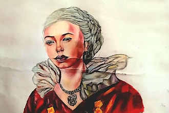 create realistic portrait paintings and custom artwork