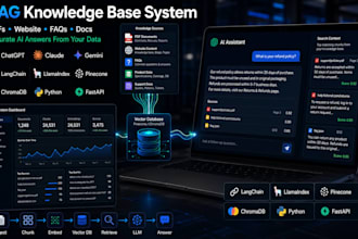 build custom ai agent rag chatbot or knowledge base for your business