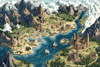 draw a custom map for fantasy