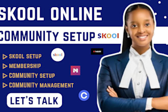 setup skool community, setup skool online community and be your skool manager