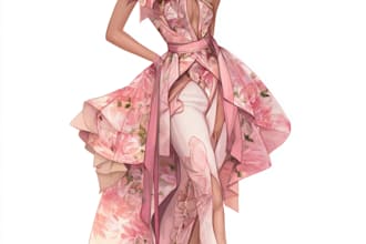 create a simple fashion illustration