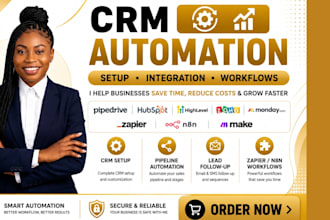 setup pipedrive hubspot gohighlevel zoho mondaycrm n8n zapier automation