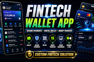 develop fintech wallet app with secure payment integration for mobile