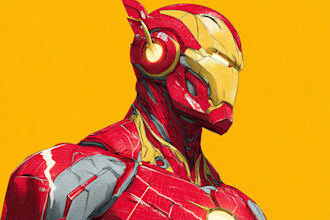 make yourself amazing superhero comic cartoon character art