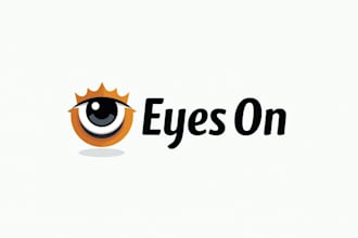 do make new style eyes on georgina family optometry mascot logo